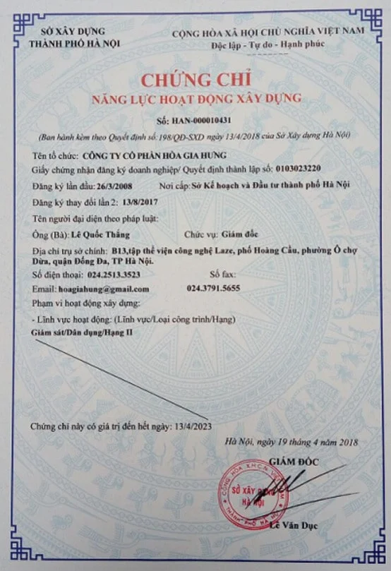 Chứng chỉ hành nghề xây dựng hạng 1, tất cả những gì bạn cần biết